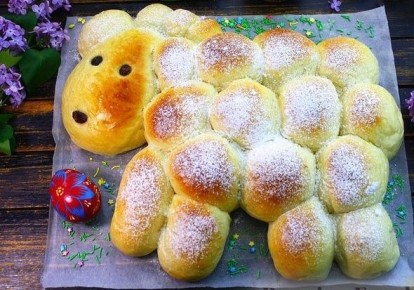 Пасхальный пирог в форме овечки: эффектный десерт для праздника