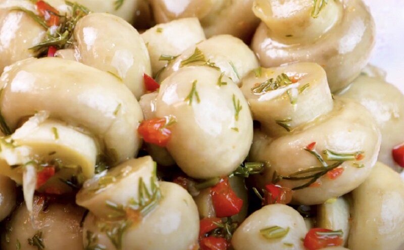 Вкусные маринованные шампиньоны за полчаса