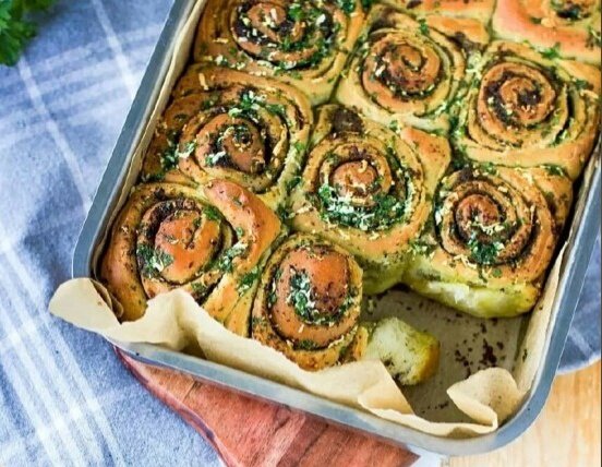 Бостонские булочки с песто