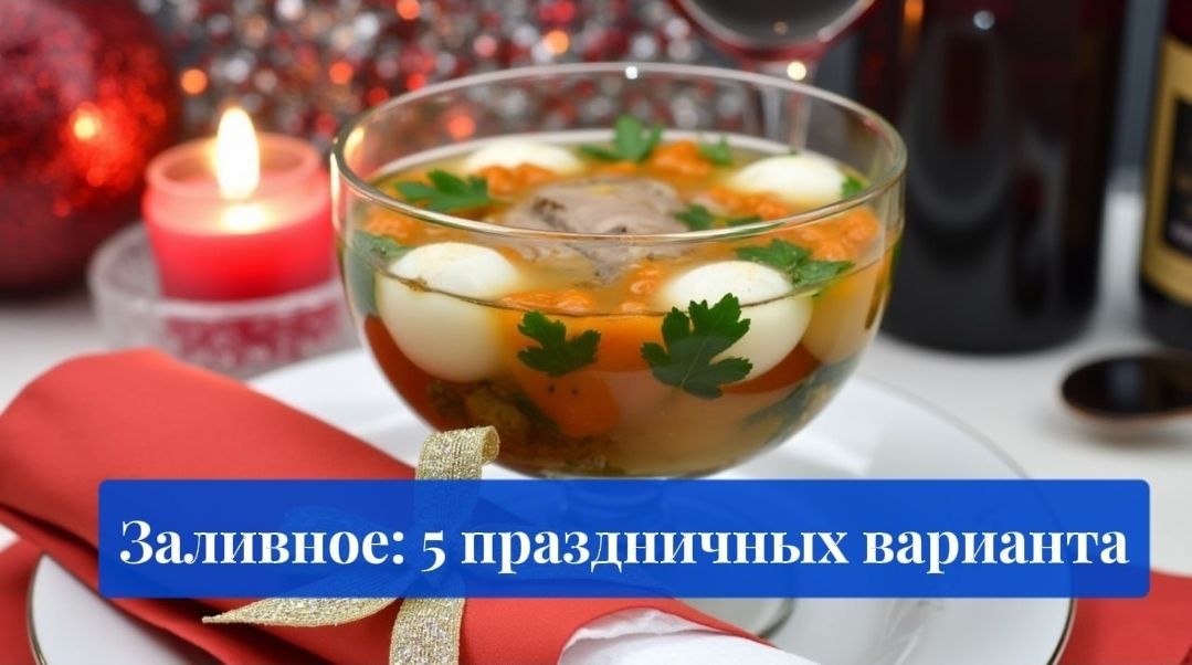 Заливное для новогоднего стола: 5 привлекательных рецептов