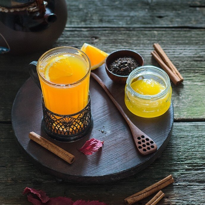 Ароматный апельсиновый чай для уютного вечера