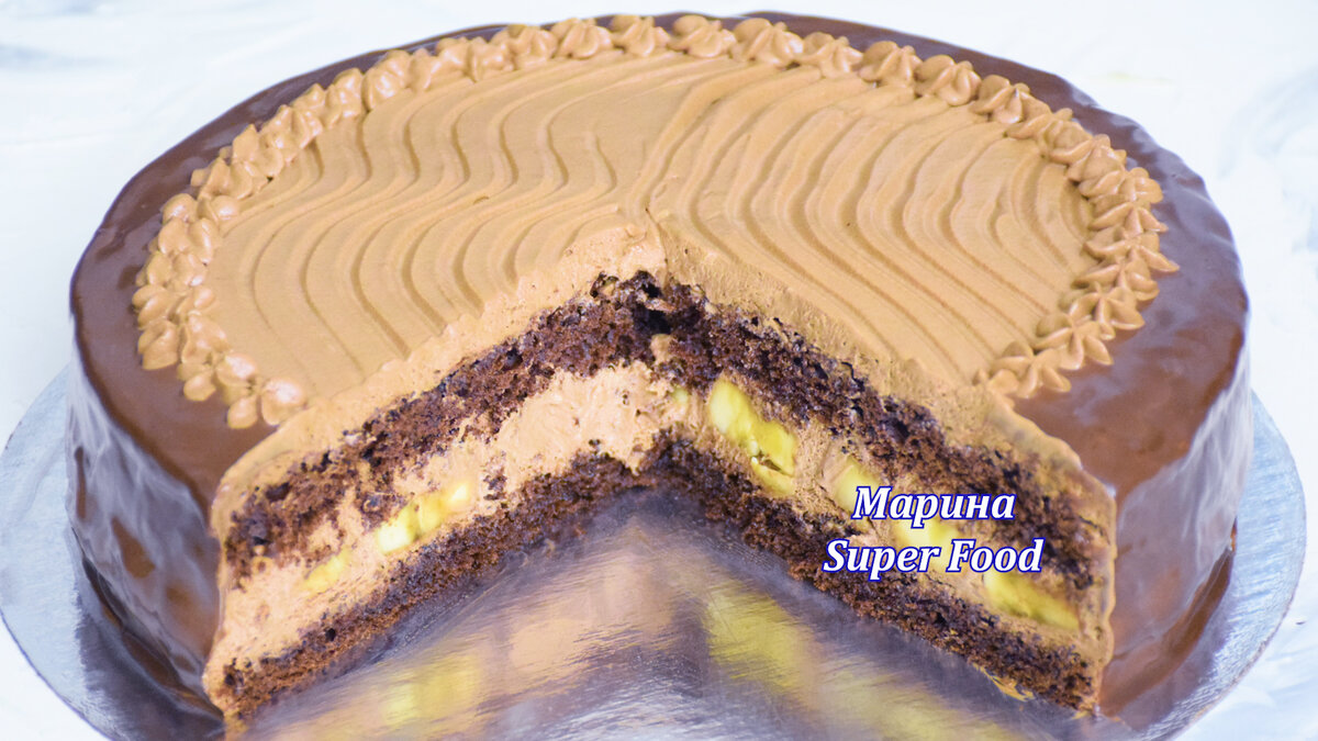 Шоколадный торт с бананами: простое волшебство на вашем столе