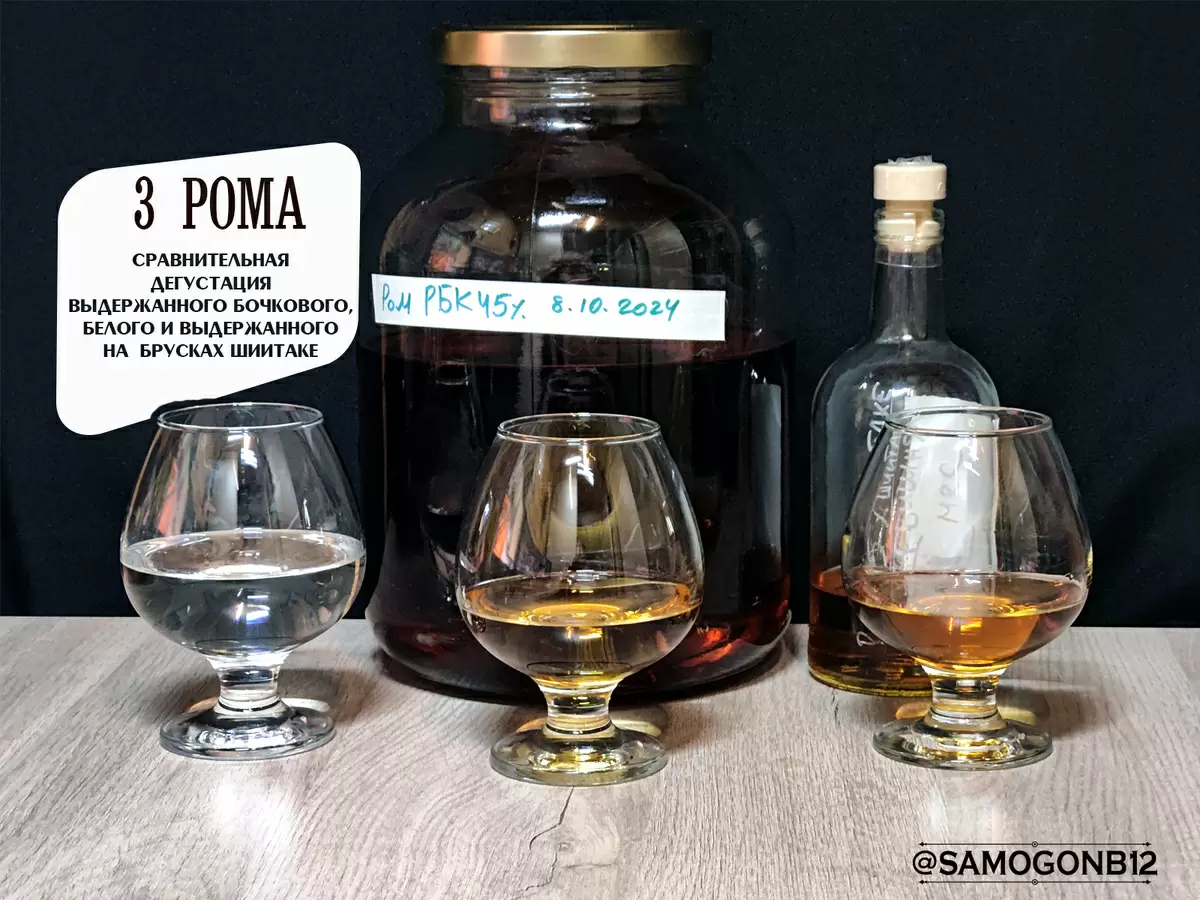 Эксперимент по выдержке рома: сравнительный анализ трех уникальных вариантов